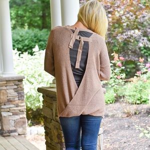Buckle back cardigan